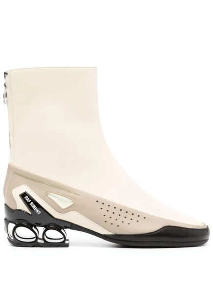Ботильоны Raf Simons colour-block длиной 45 мм white