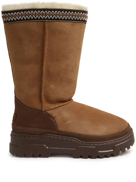 Женские зимние сапоги Ugg с мехом, коричневые