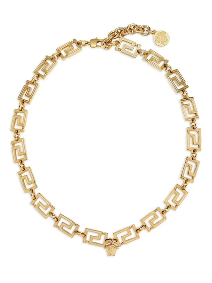 Колье Versace Greca Medusa, золотистое