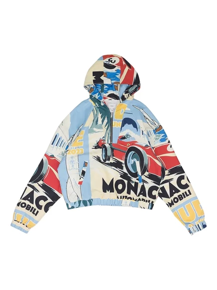 Мужская худи RHUDE Monaco Sport с молнией, кремовая