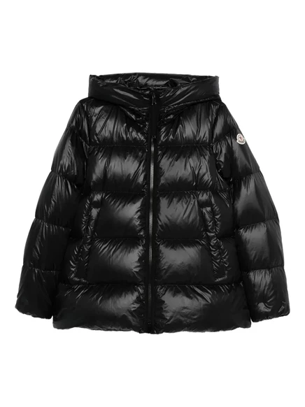 Пуховик Moncler Serittes с капюшоном  black