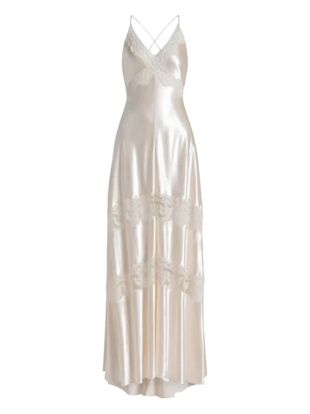 Кружевное платье с вставками от Alberta Ferretti