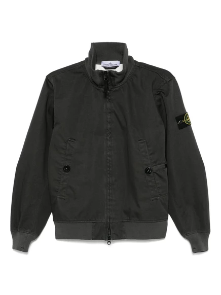 Мужская бомбер‑куртка Stone Island Raso Gommato, серый