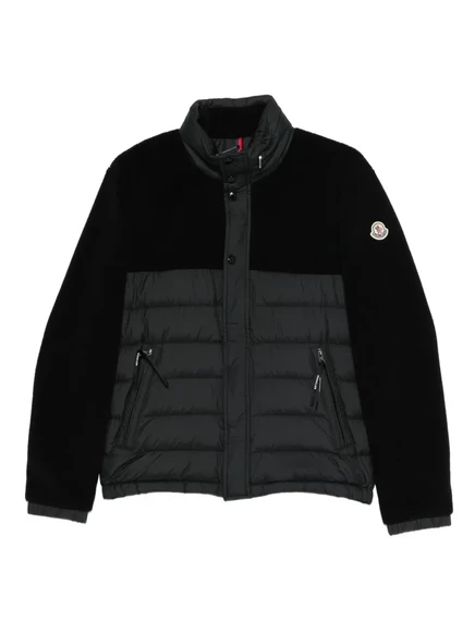 Мужская куртка Moncler Mistral из флиса тедди, черная