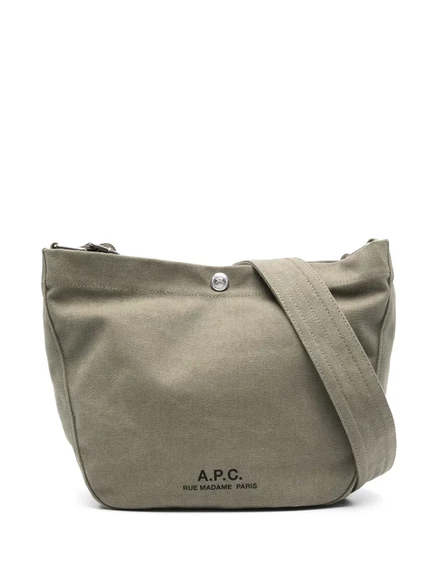 Сумка на плечо A.P.C. Journal малая, зеленая
