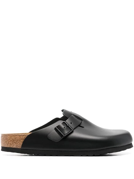 Унисекс мюли Birkenstock Boston с пряжкой, черные