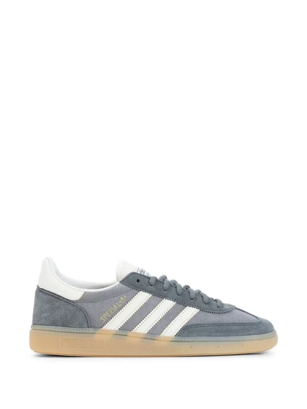 Мужские кроссовки Adidas Spezial замшевые с полосками, серые