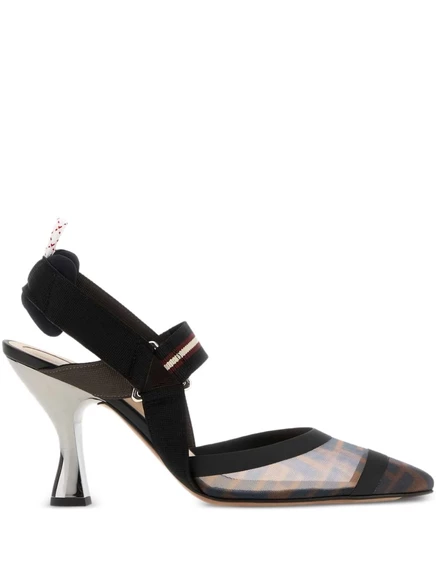 Женские туфли Fendi Colibrì 85 мм, коричневые