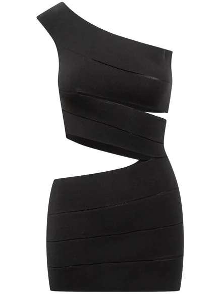 Бандажное мини-платье DSQUARED2 black