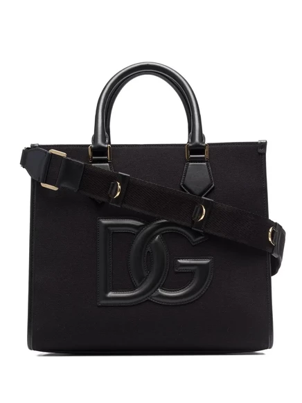 Мужская сумка-шоппер Dolce & Gabbana с логотипом, черная