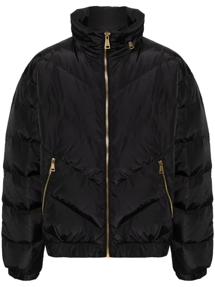 Мужской пуховик Versace Jeans Couture, черно-золотой