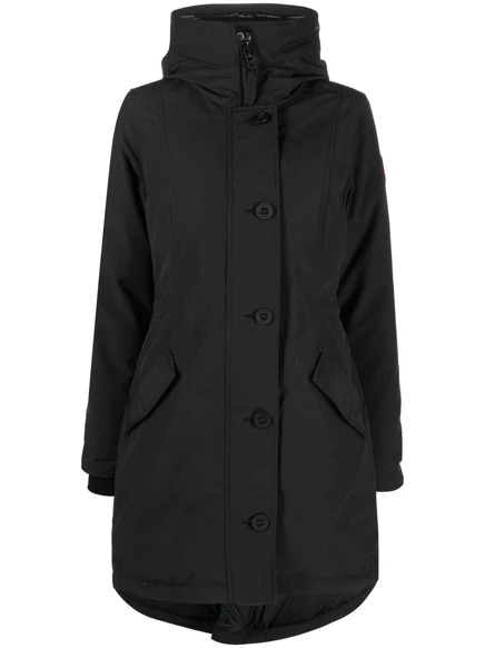 Парка с капюшоном на подкладке из канадского гуся Rossclair black