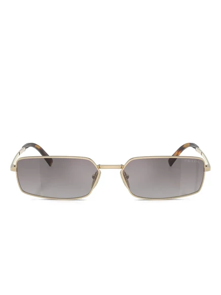 Солнцезащитные очки в прямоугольной оправе Prada Eyewear gold