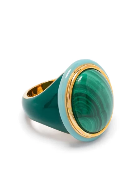 Женское кольцо Aurelie Bidermann Tabarin, зеленое