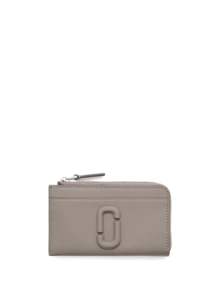 Кошелек Marc Jacobs The Covered J кожаный, серый