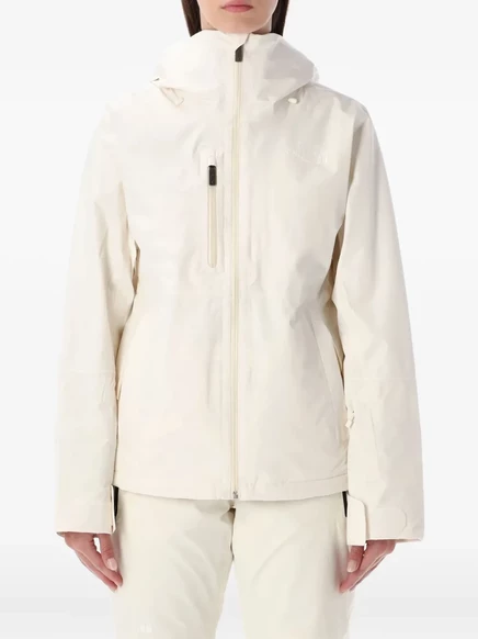 Женская лыжная куртка The North Face с капюшоном, белая