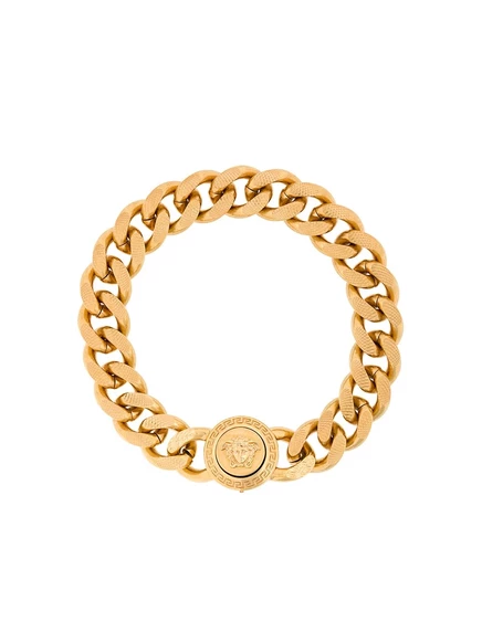Браслет-цепочка с изображением Медузы Версаче gold