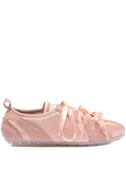 Атласные кроссовки Simone Rocha Ballerina Grip pink