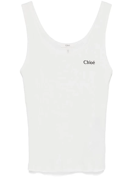 Женская майка Chloé из джерси, белая