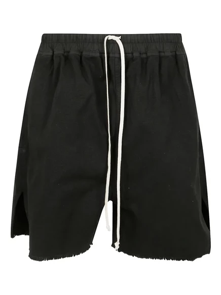 Мужские шорты Rick Owens DRKSHDW с бахромой, черные