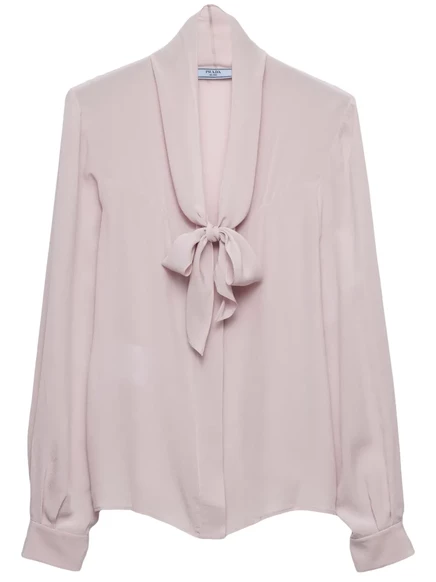 Блузка Prada Marocain purple