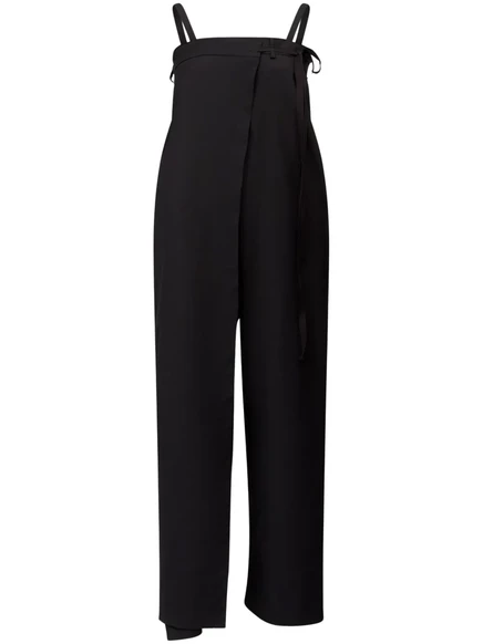 Женский комбинезон MM6 Maison Margiela с логотипом, черный