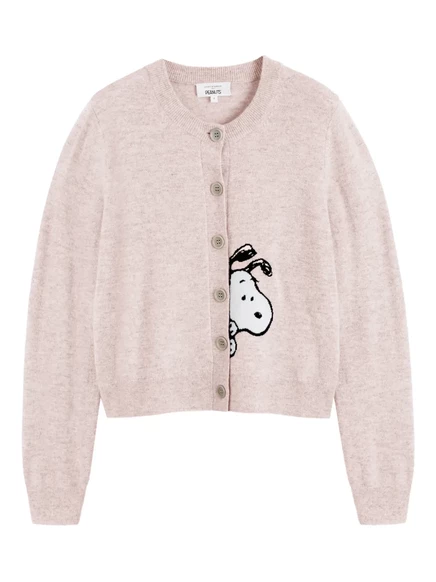 Женский кардиган Chinti & Parker Snoopy Peekabow, розовый