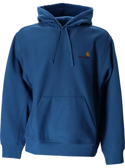 Мужское худи Carhartt WIP American Script, океанского цвета