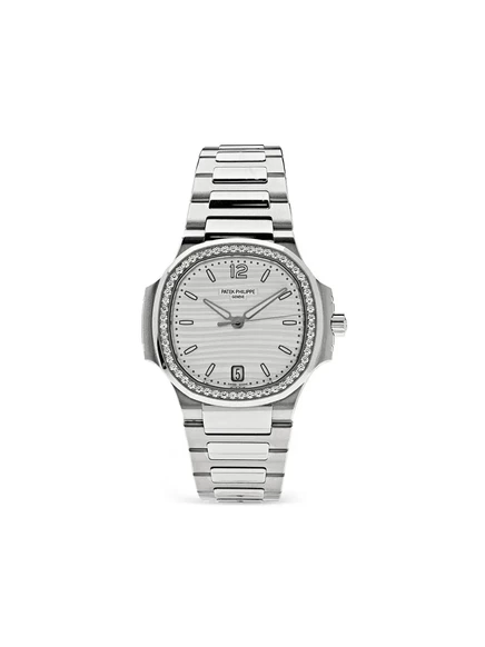 Часы Patek Philippe Nautilus 35 мм автомат, белый, б/у