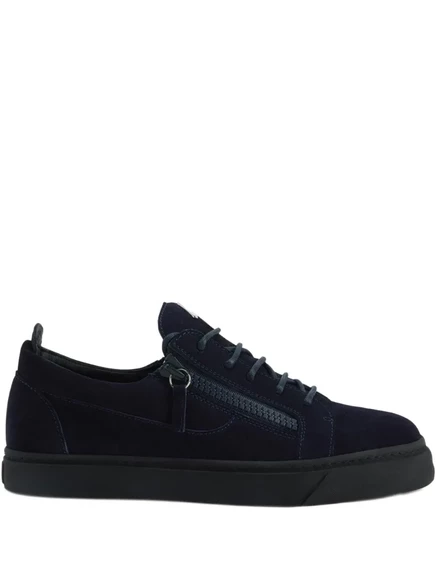 Кроссовки Giuseppe Zanotti Frankie на молнии и шнурках blue