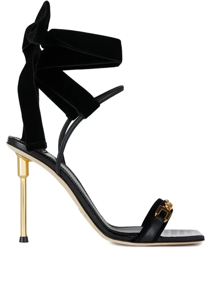 Женские босоножки Elisabetta Franchi 100 мм, черные