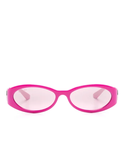 Женские солнцезащитные очки Gucci Eyewear овальные, розовые