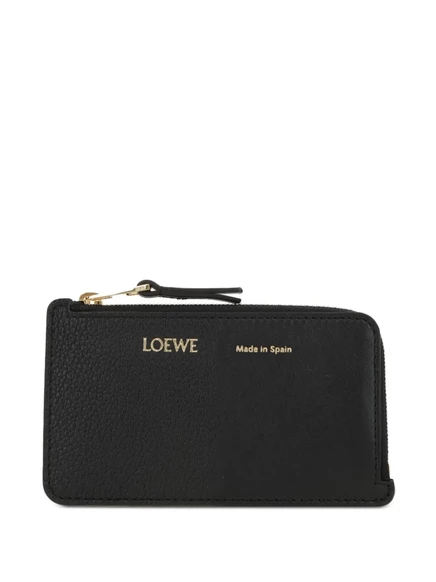 Женский картхолдер Loewe из зернистой кожи, черный