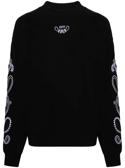 Мужская толстовка Off-White Bandana Arrow с принтом, черная