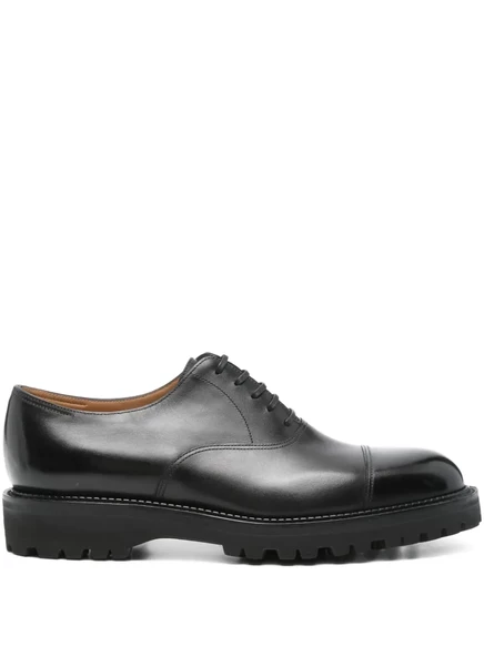 Мужские оксфорды John Lobb Council кожаные, черные