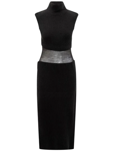 Женское миди-платье Sportmax Arabba, черное