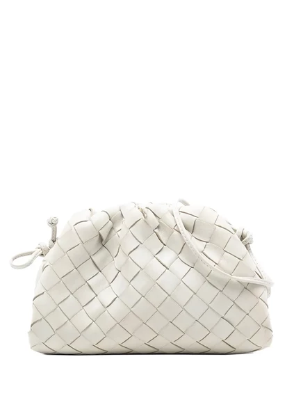 Женская сумка через плечо Bottega Veneta Pre-Owned The Mini Pouch, белая