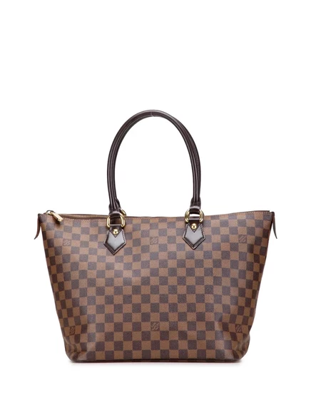 Женская сумка-тоут Louis Vuitton Pre-Owned Saleya MM, коричневая