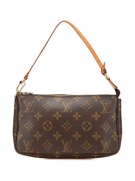 Сумка через плечо Louis Vuitton, бывшая в употреблении в 2001 году, с монограммой Pochette Accessoires brown