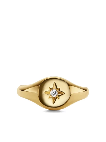 Женское кольцо David Yurman Starset 18K золото с бриллиантом, 7 мм