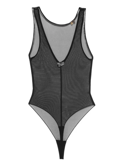 Боди без рукавов Elisabetta Franchi black