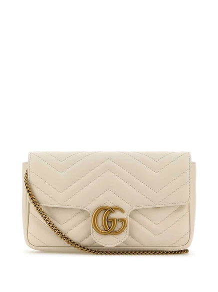 Сумка через плечо Gucci mini GG Marmont white