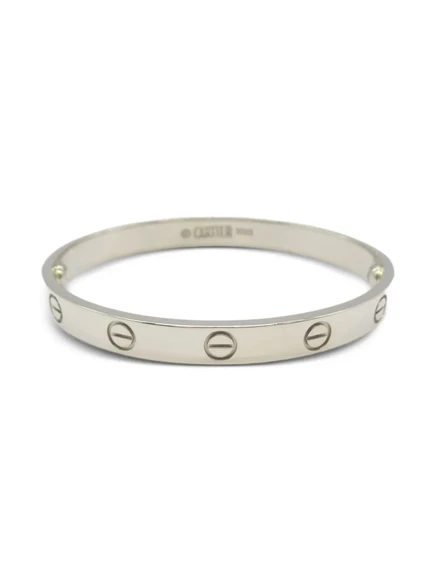 Женский браслет Cartier Love Breath из белого золота 18K