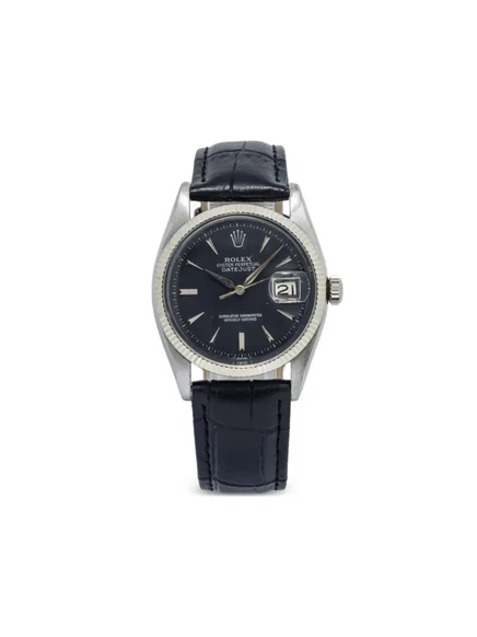 Мужские часы rolex datejust 36 мм подержанные, черные