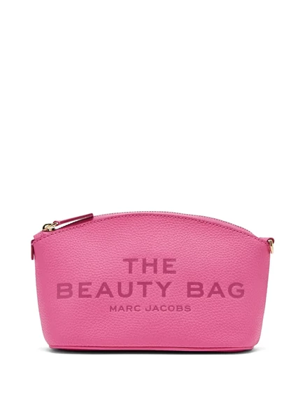 Женская косметичка Marc Jacobs The Leather, ярко-розовая
