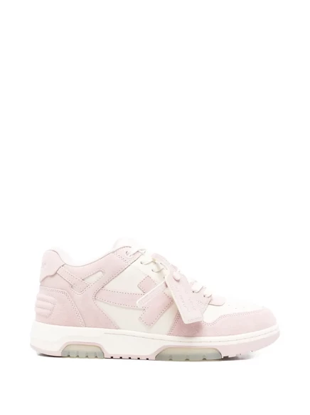Мужские замшевые кроссовки Off-White Arrow, розовые