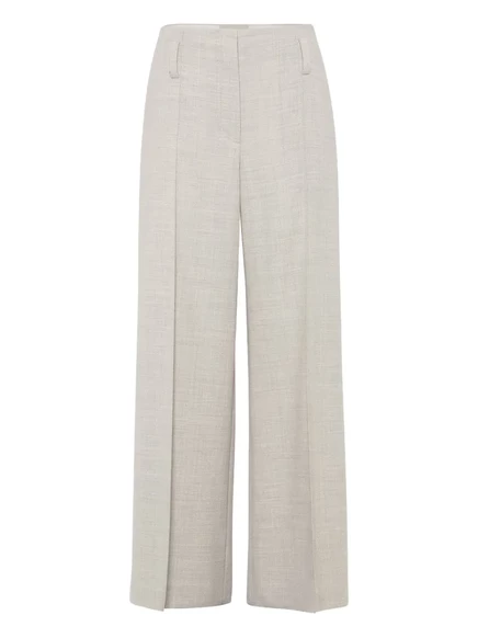 Женские брюки Brunello Cucinelli Sartorial, серые