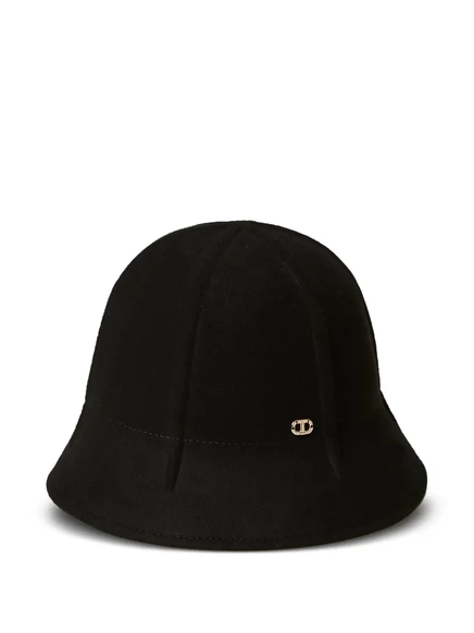 Женская шляпа Twinset cloche с декором, черная