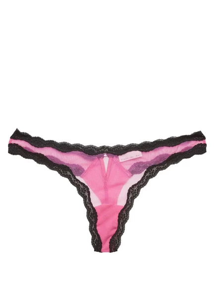 Женские стринги Fleur du Mal из тюля, розовые