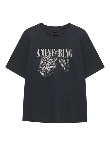 Футболка ANINE BING с графическим рисунком cohen black